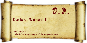 Dudok Marcell névjegykártya